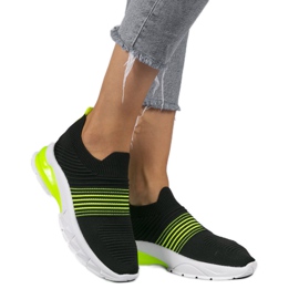 Crno-zelene sportske klizne cipele 8087-SP crna zelena
