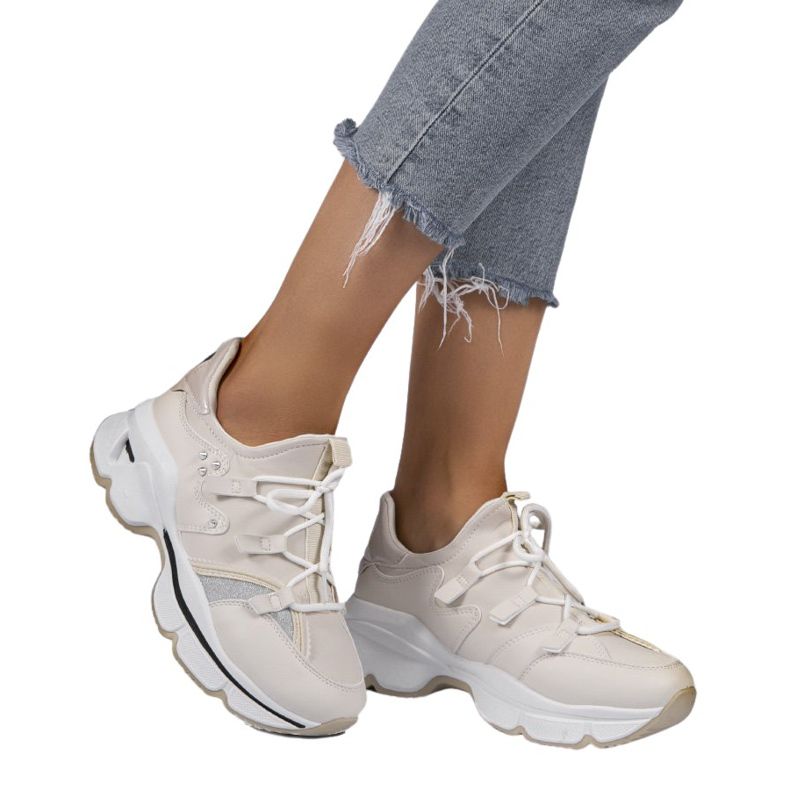 Bež Lycra tenisice C947