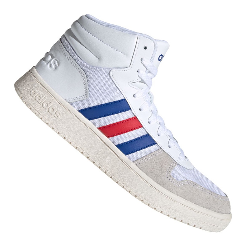 Adidas Hoops 2.0 Mid M FW8252 tenisica za košarku raznobojna bijela