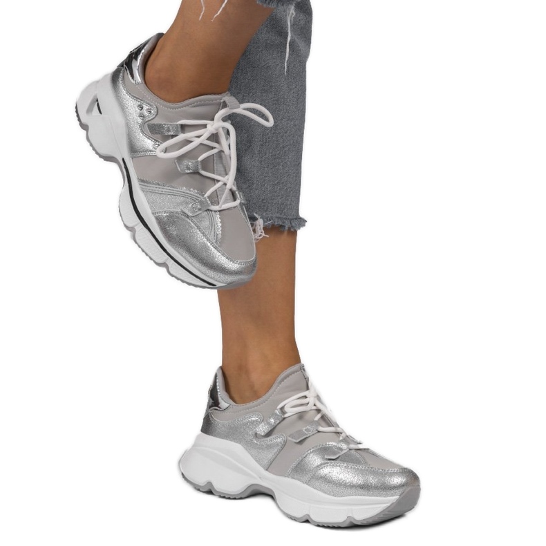 Sive Lycra tenisice C947 siva