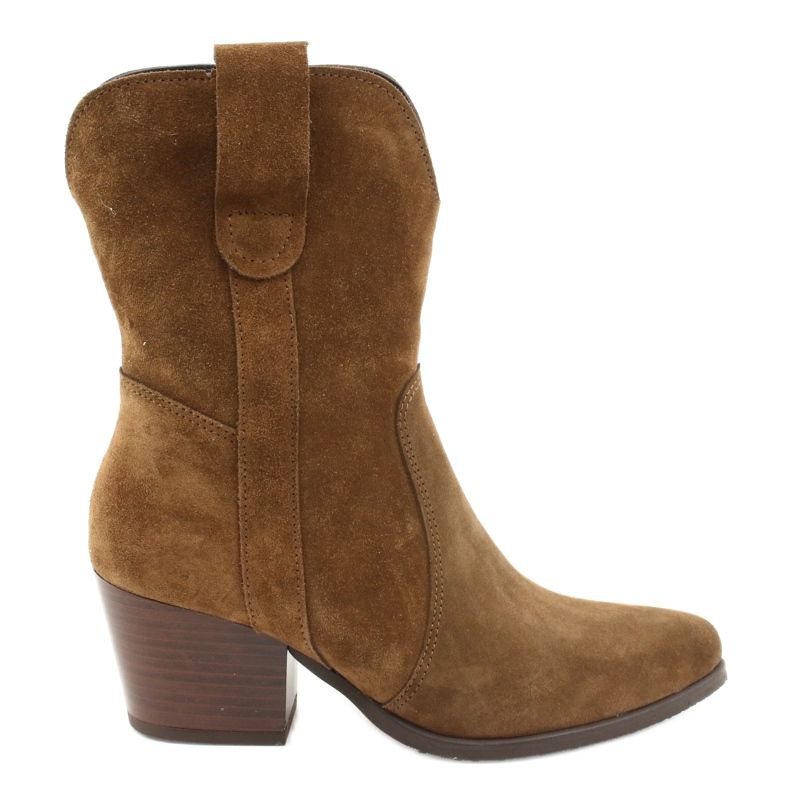 Gamis 4009 kožne kaubojske čizme od antilopa smeđa