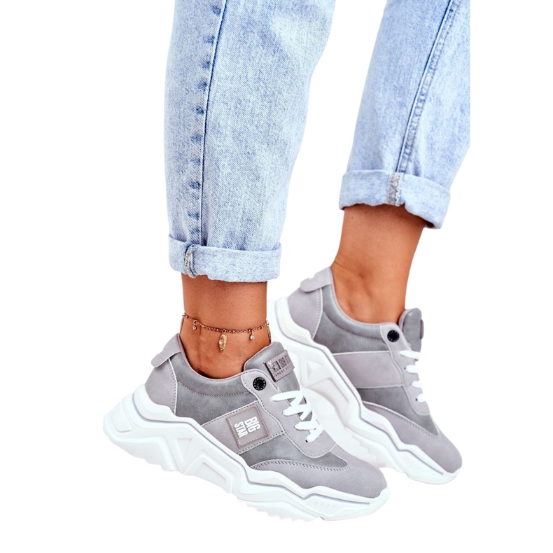 Ženske sportske cipele Big Star Grey GG274211 siva