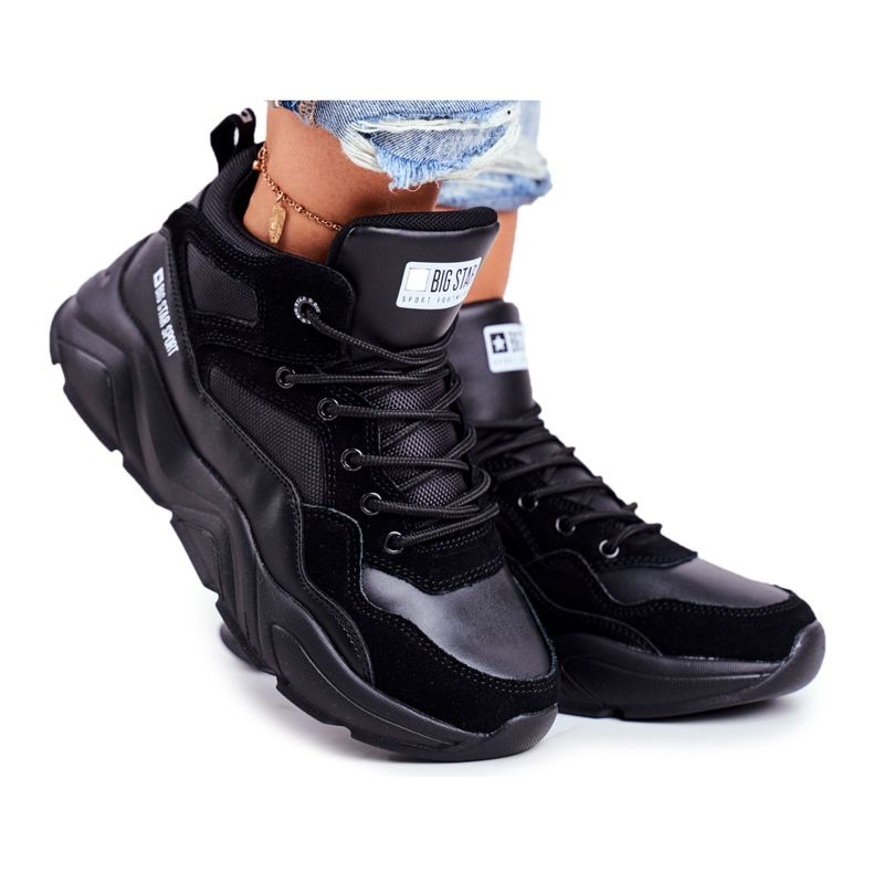 Ženske sportske cipele Big Star Black GG274644 crno