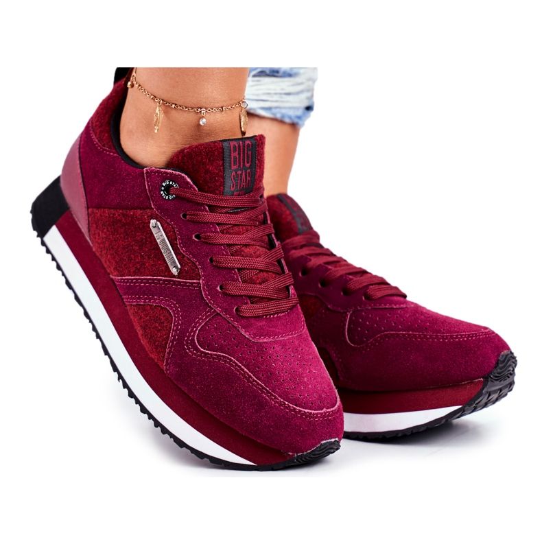 Sportovi za mlade Big Star Bordeaux GG274462 crvena