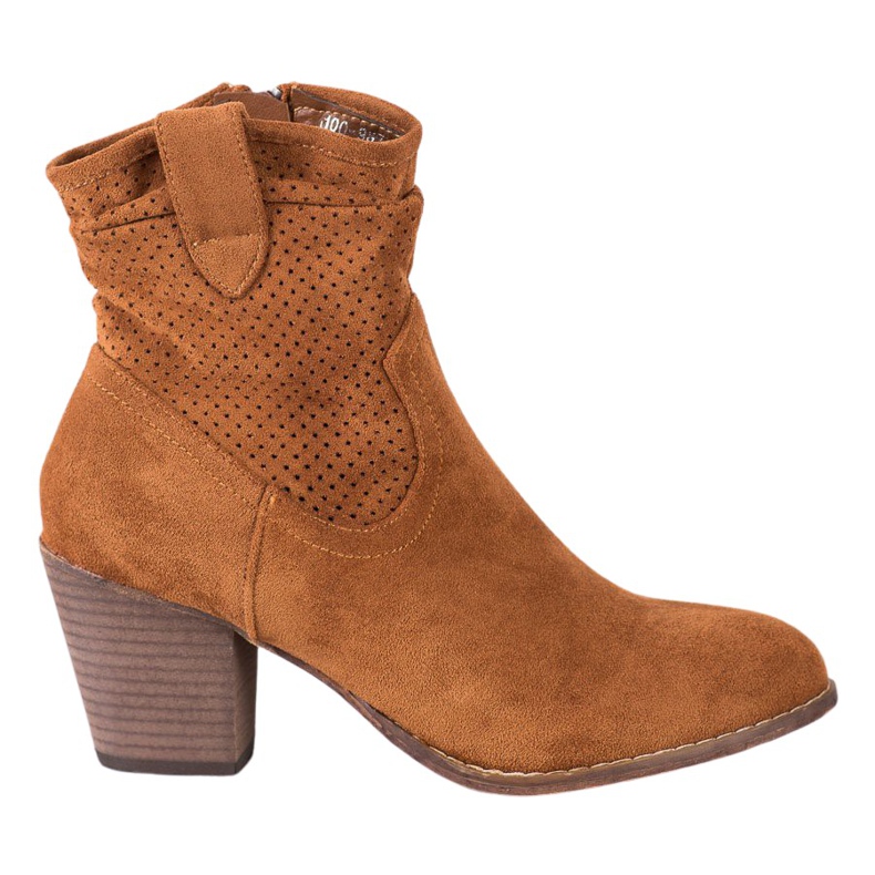 Bestelle Klasične ažurske čizme s ažurima smeđa