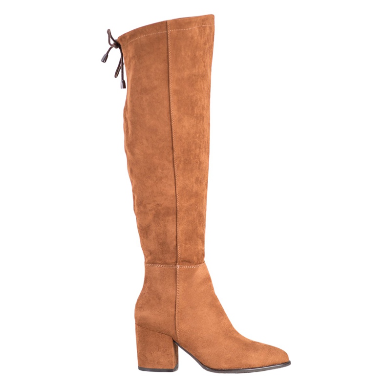 VINCEZA čizme od antilopa smeđa