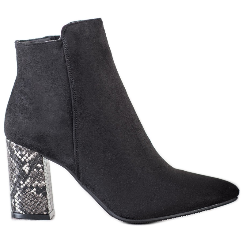 Čizme s motivom zmije VINCEZA crno