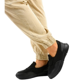 Crne B84 klizne sportske cipele crna