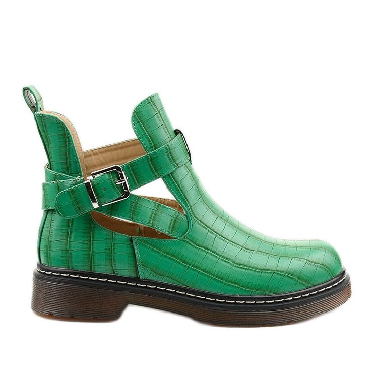 Zelene čizme s kopčom Nilld zelena