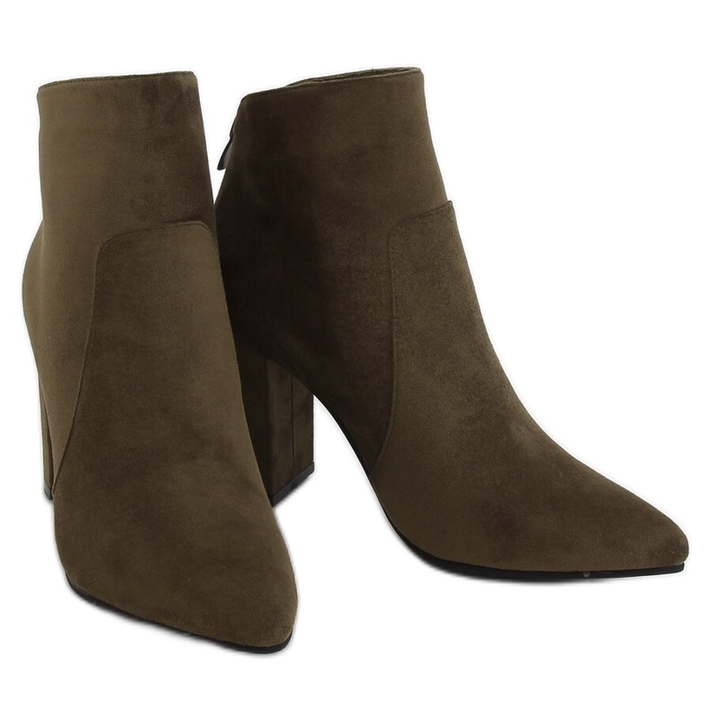 Zelene čizme s visokim potpeticama TX-1802 Dk Green zelena