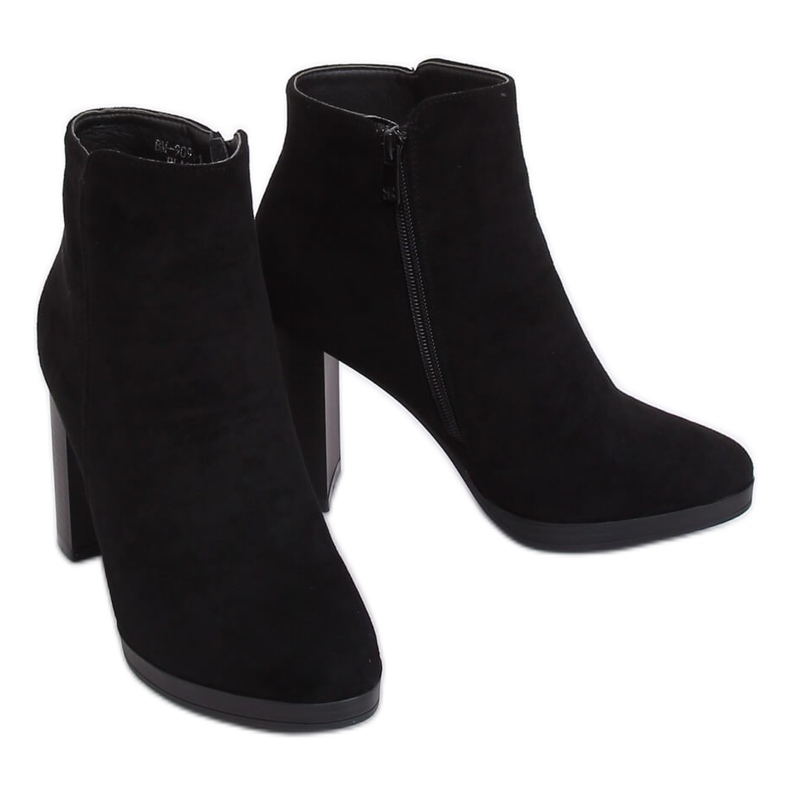 Crne čizme s visokim potpeticama BM-9091-1 Crne crno