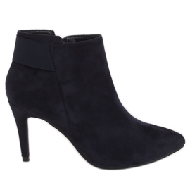 Tamnoplave čizme na visoku petu 3148 Plave tamnoplava