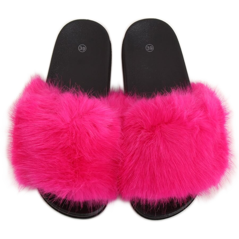 Krznene papuče Fuchsia CK107P Fushia ružičasta
