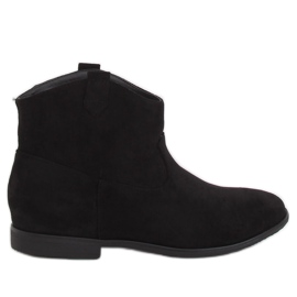 Crne TX-1876 Crne ravne kaubojske čizme crna