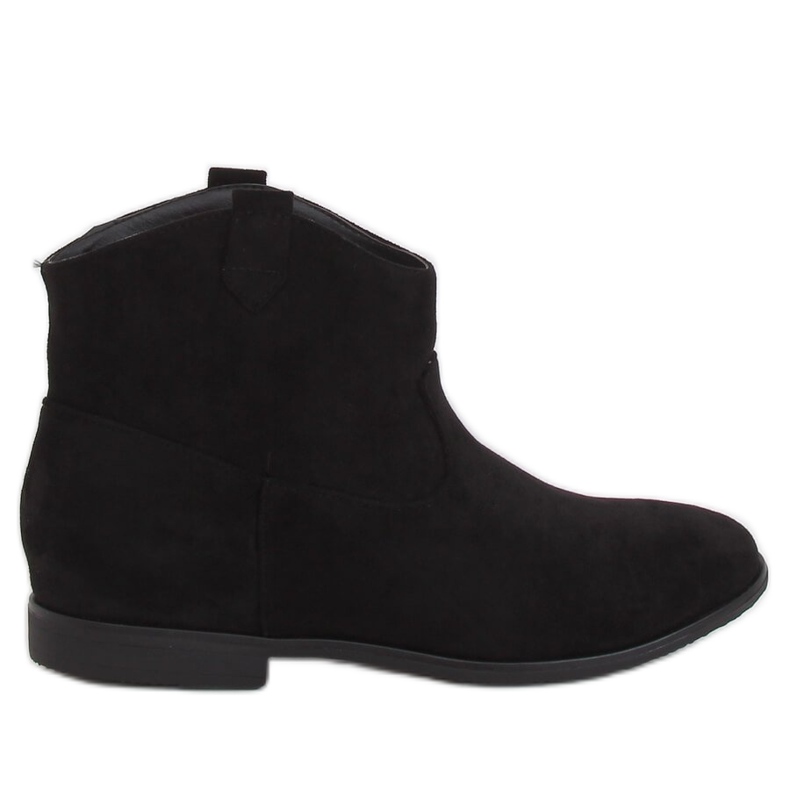 Crne TX-1876 Crne ravne kaubojske čizme crno