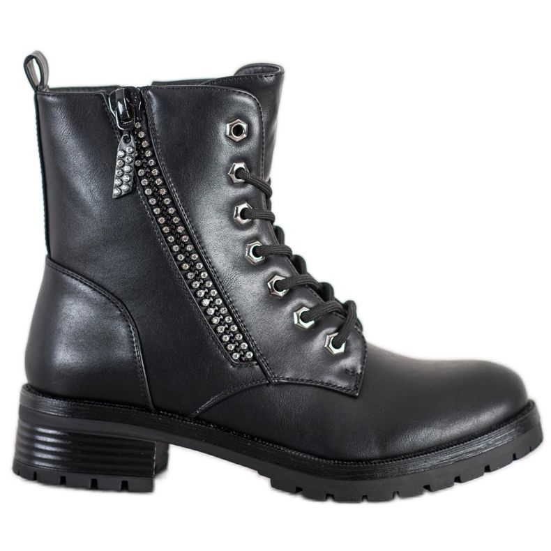 SHELOVET Radnici s kubnim cirkonijem crno