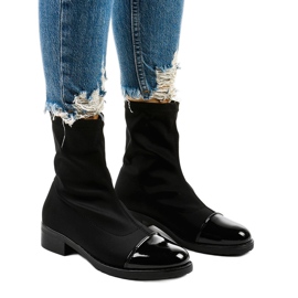 NC780 crne ravne klizne čizme crna