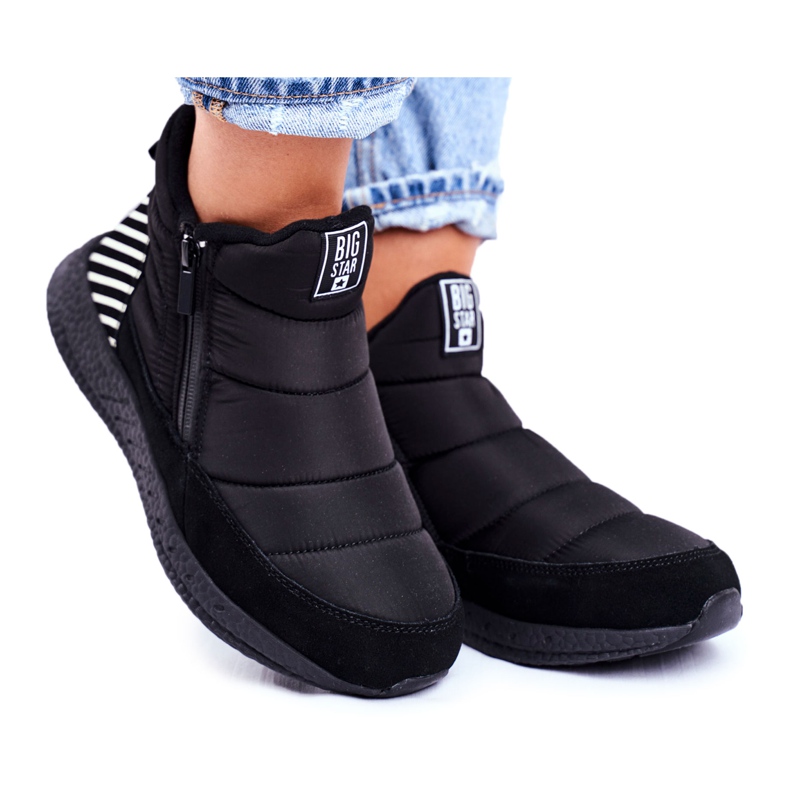 Ženske omladinske čizme za snijeg Big Star Black GG274470 crno
