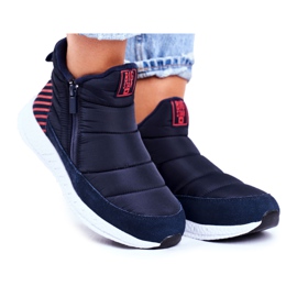 Ženske omladinske čizme za snijeg Big Star Navy Blue GG274471 tamnoplava