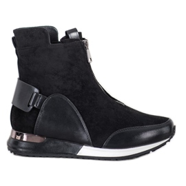 Goodin Sportske čizme s patentnim zatvaračem crno