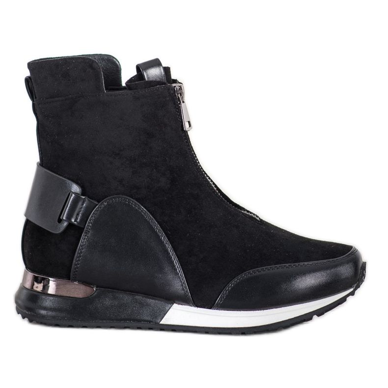 Goodin Sportske čizme s patentnim zatvaračem crno