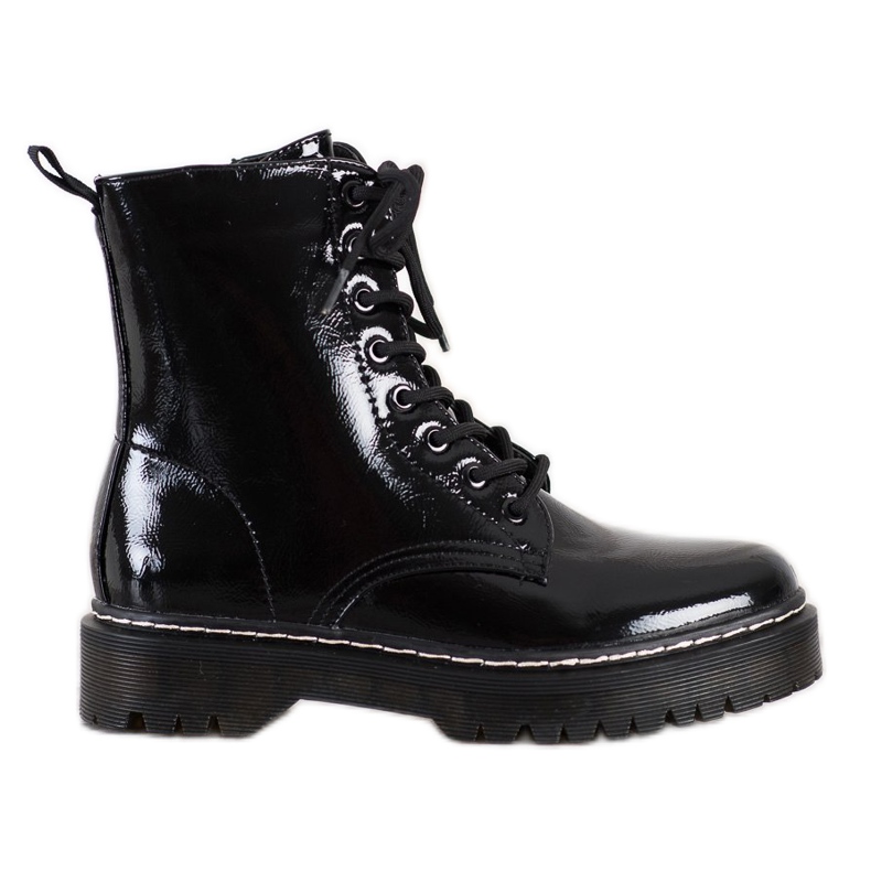 SHELOVET Lakirane čizme crno