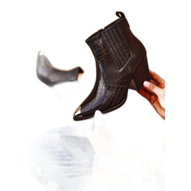 Ženske čizme na petu Crni kauboji Atticus crna