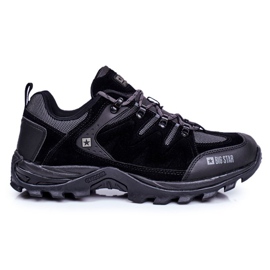 Muške cipele za treking Big Star Outdoor Black GG174282 crno siva