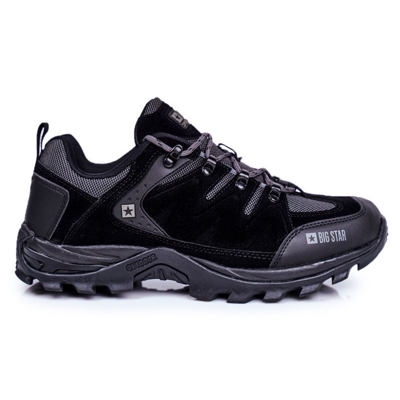 Muške cipele za treking Big Star Outdoor Black GG174282 crno siva
