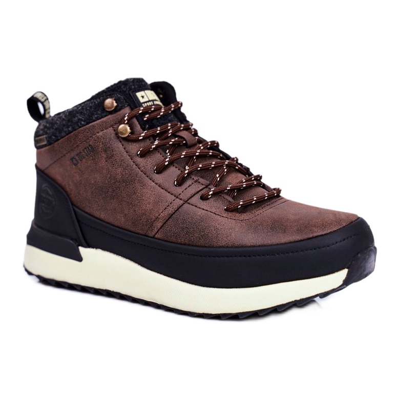 Muške cipele za treking Big Star Outdoor Brown GG174562 smeđa crno