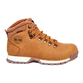 Muške cipele za treking Big Star Outdoor Camel GG174402 bež žuti