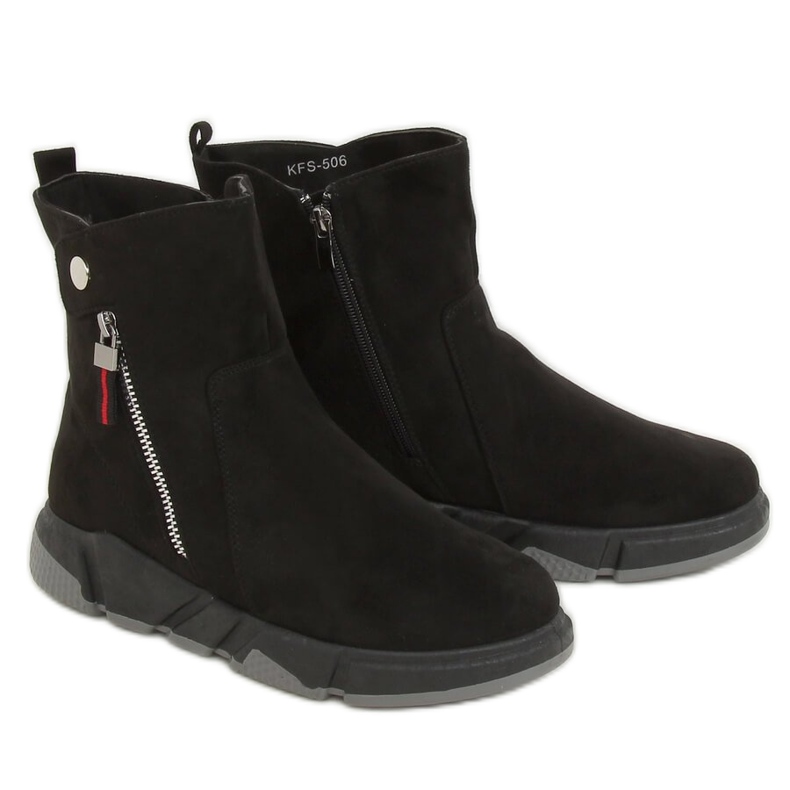 Crne sportske čizme KFS-506 Black crno