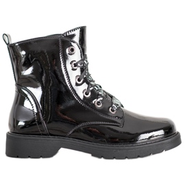 VINCEZA lakirani radnici crna