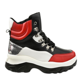 Crvene Neamelira šarene tenisice crna crvena