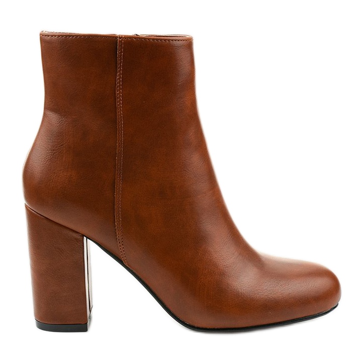 Smeđe čizme na stupu od eko kože Gawler smeđa