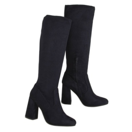 Tamnoplave štikle D7533 D.BLUE tamnoplava