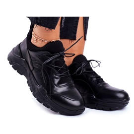 Ženske tenisice Goe Leather Black GG2N3041 crna