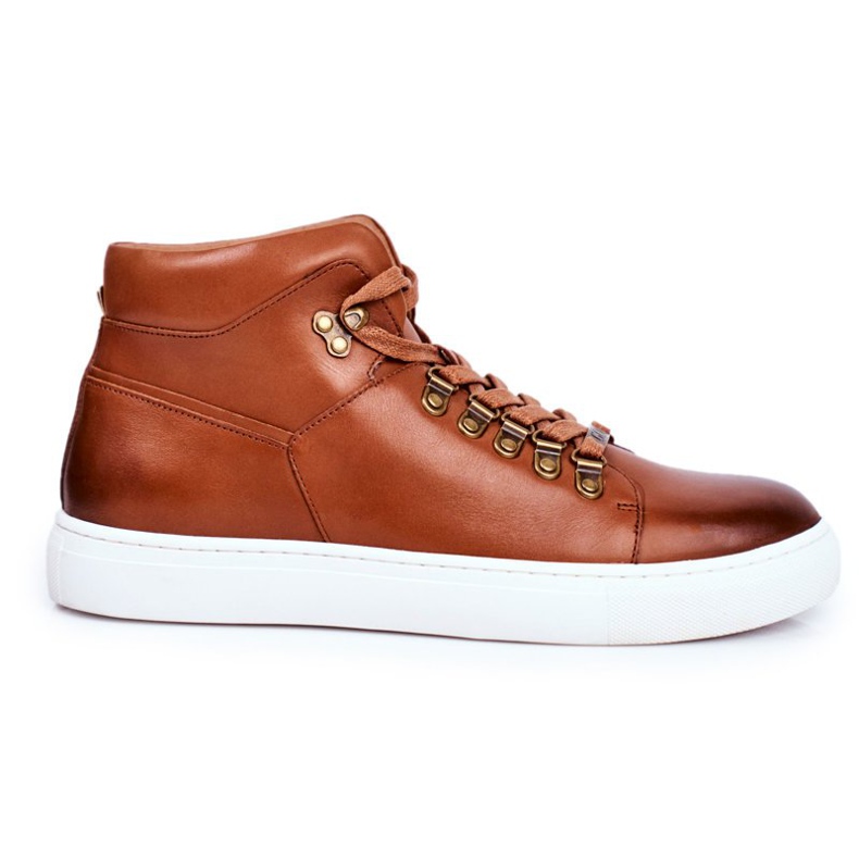 Muške kožne tenisice GOE Brown GG1N3011 smeđa