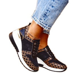 S.Barski Ženske sportske cipele Tenisice Crno -bijele Metronus bež bijela crna