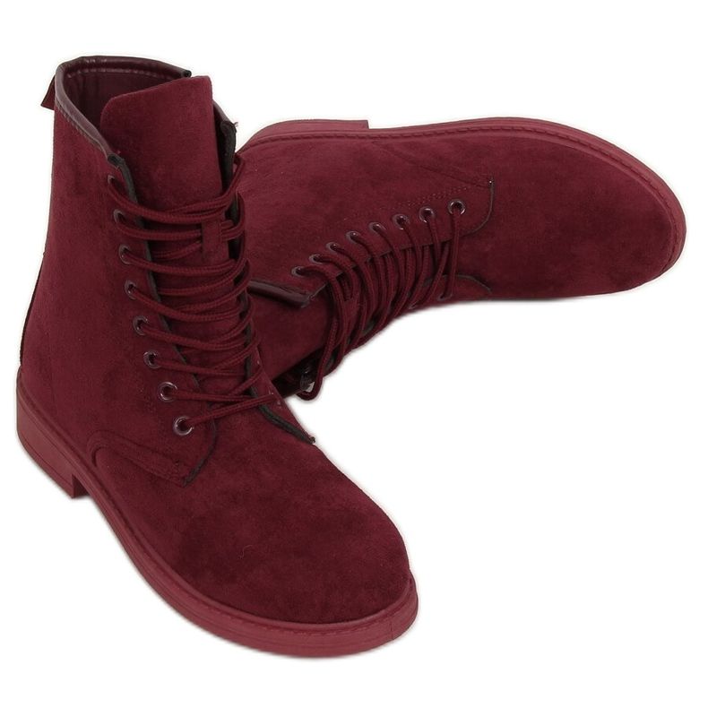 Bordo čipke na čipku E2002 Vino crvena