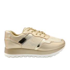 Zlatne sportske tenisice od eko kože 2019-447 zlatni