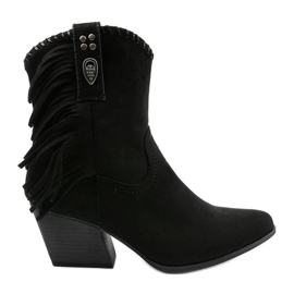 Crne kaubojske čizme od antilopa iz Lamimeile crna