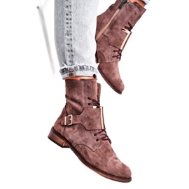 Ženske čizme Nicole Suede Svijetlosmeđa 2591