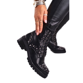 Ženske čizme s klinovima Black Chill crna