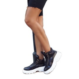 PS1 Ženske sportske cipele zagrijane crne boje Davan crna