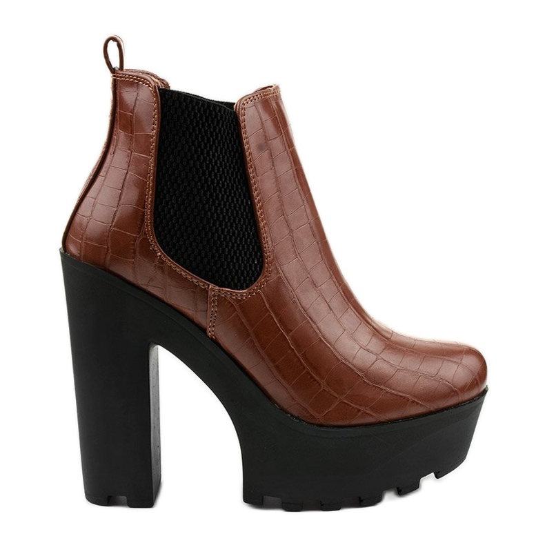 Deve čizme na stupu Zellola smeđa