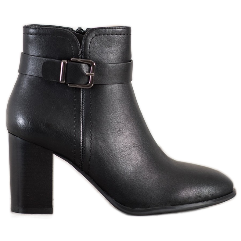 Sergio Leone Klasične čizme s visokim potpeticama crno