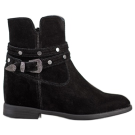 Filippo Ukrašene kožne čizme crno