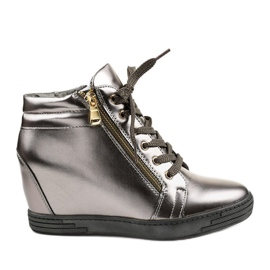 Sive tenisice sa zlatnim Aqiava zatvaračem siva