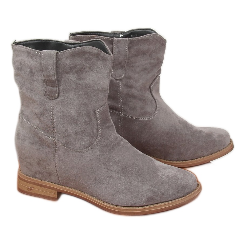 Sive čizme sa skrivenim potpeticama NC952 Siva